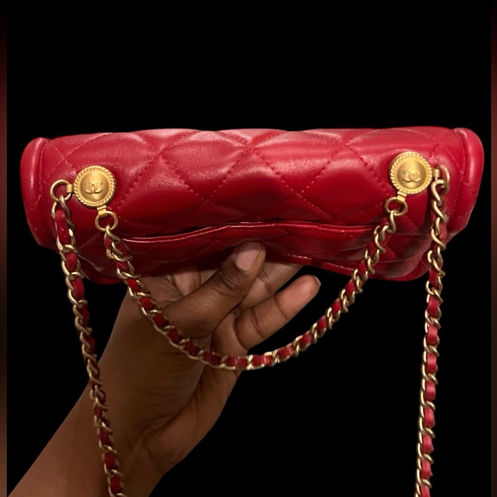 CHANEL Mini Square Twist your Buttons Flap Shoulder/Crossbody Bag - Picture 10 of 16